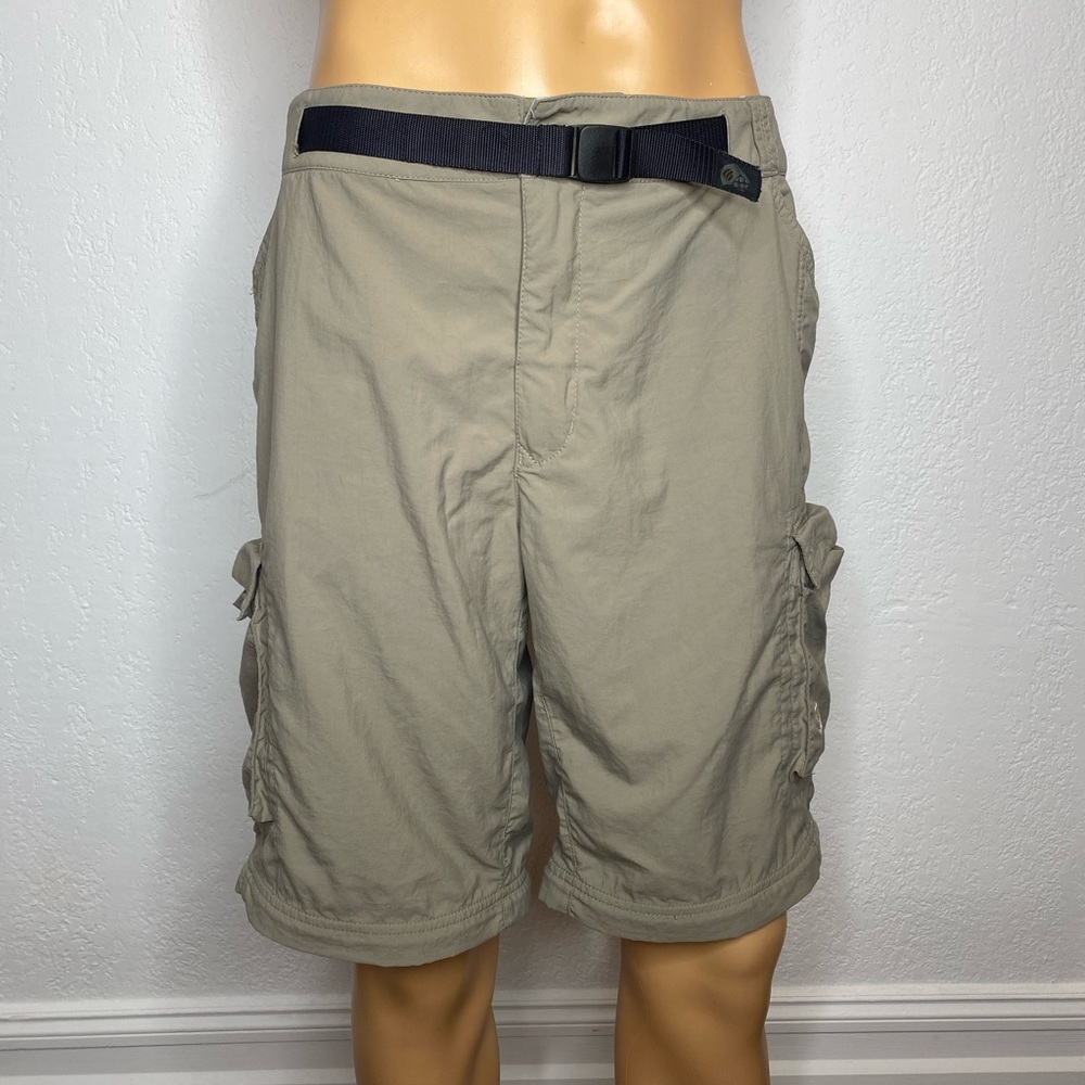 Mountain Hardwear Pants (Shorts Only) Men’s Size L Cargo Belted 10” Inseam Tan
